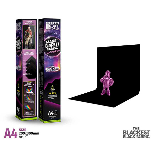 Maxx Darth fotobaggrund sort 200x300 mm