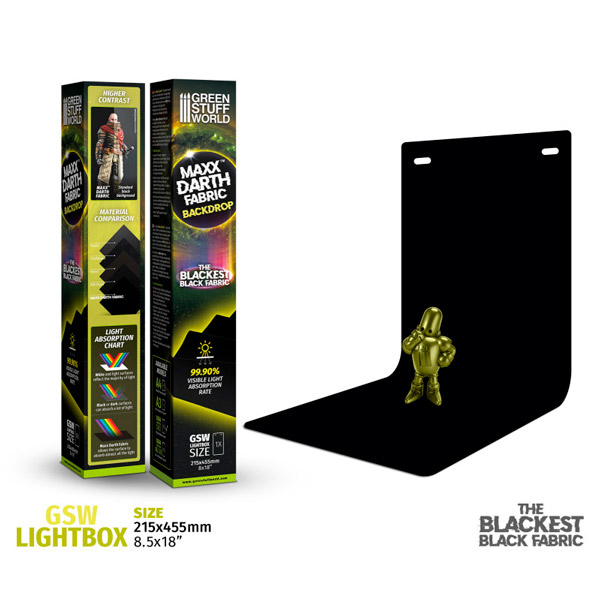 Maxx Darth fotobaggrund sort 215x455 mm