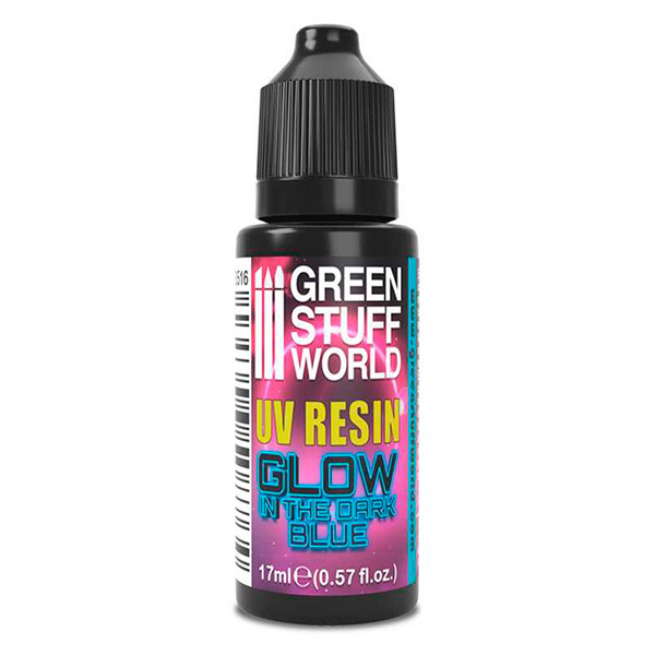 UV resin blå - glow in the dark 17 ml
