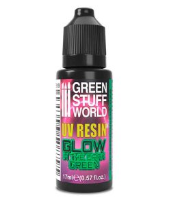 UV resin grøn - glow in the dark 17 ml