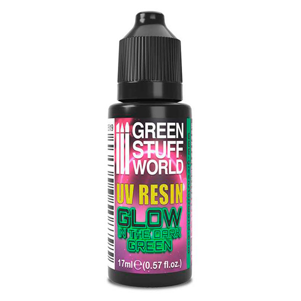 UV resin grøn - glow in the dark 17 ml